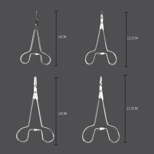 Pet Cat Dog Tweezers Hemostasis And Hair Removal Ear Cleaning Tweezers Needle Seat For Pet Hair Cleaning Ear Tweezers