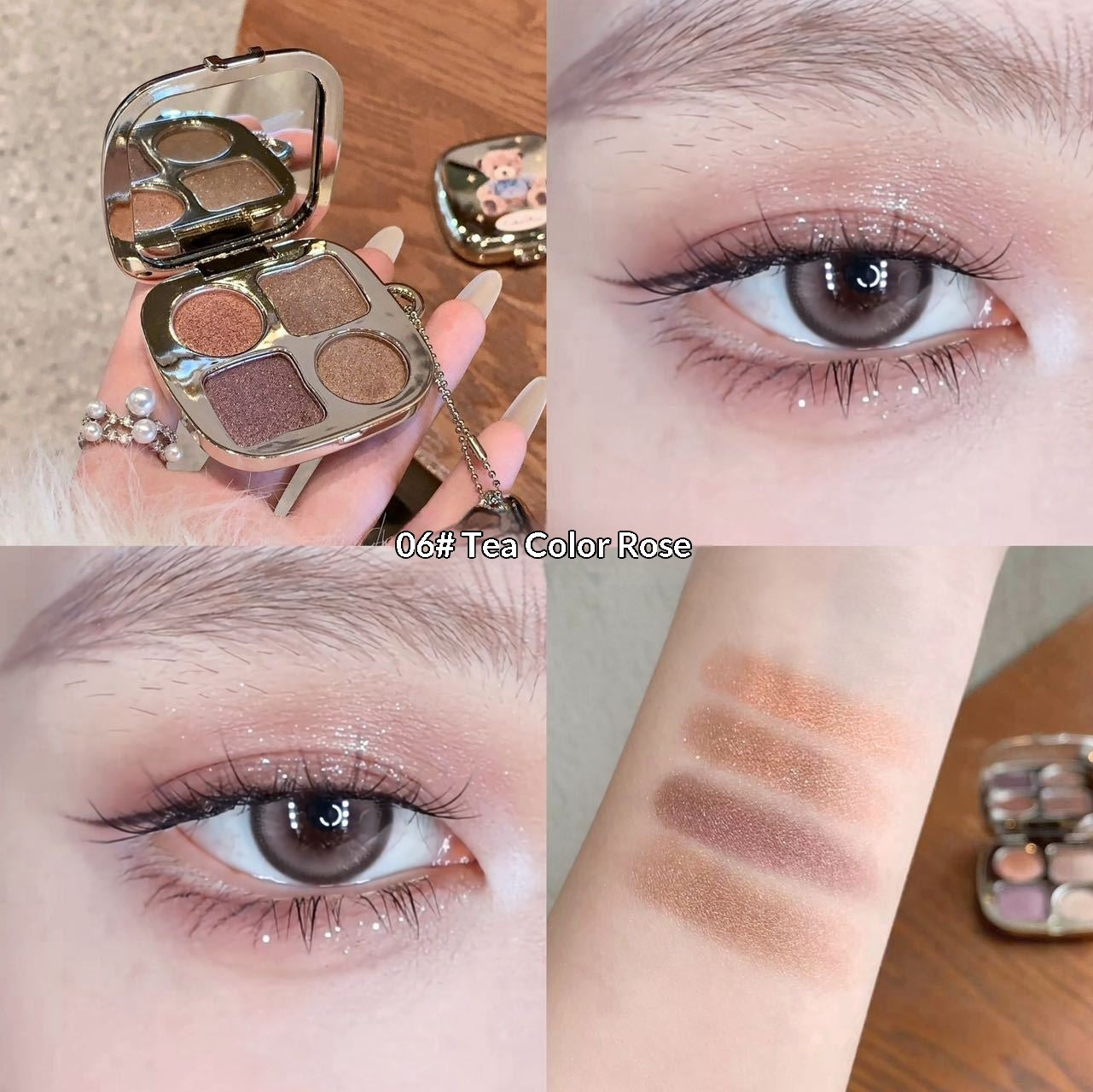 Gentle Eyeshadow Palette With Natural Vibrant Colors That Dont Fallout