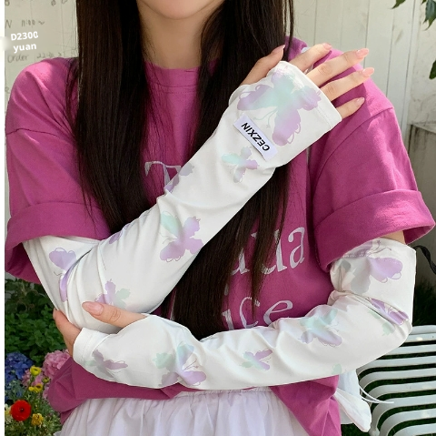 Butterfly Sunscreen Sleeves-Purple-1 Pair