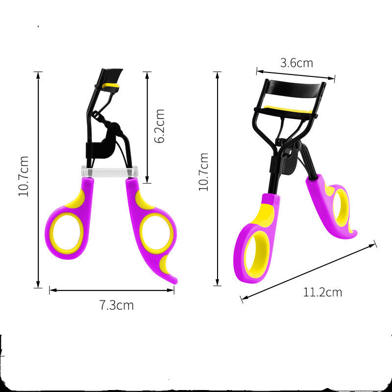 Double Color Curling Eyelash Curler Aid Women's Portable