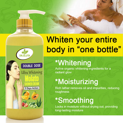 Molato Shower Gel Fruit Whitening Body Skin Care Anti-aging Ligtening Bath Wash