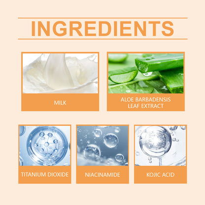 EELHOE Protective Brightening Body Lotion, Uv Protection Mild Moisturizing Light Refreshing Niacinamide Composition