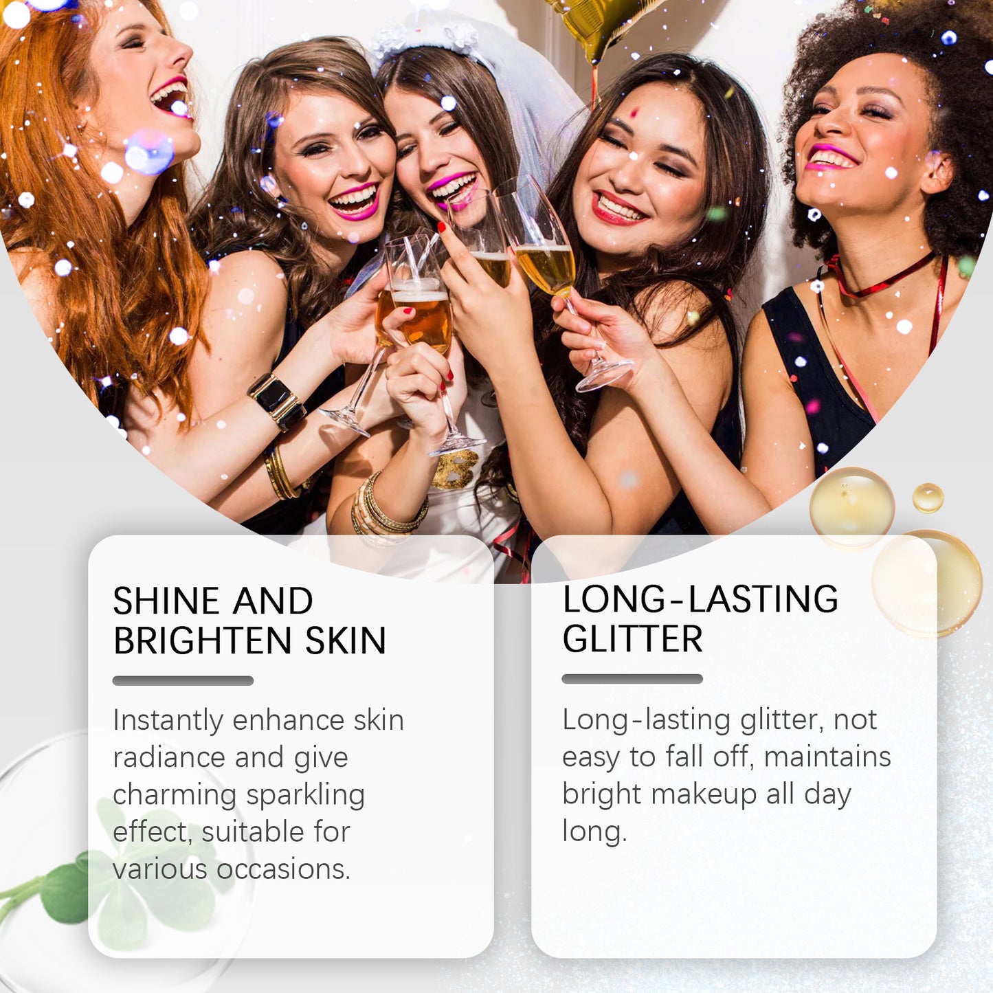 Stage Makeup Glitter Spray Natural Three-dimensional