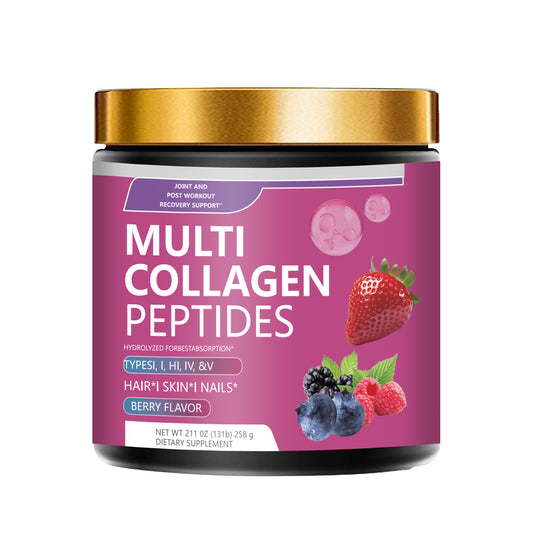 OEM ODM Private Label Multi Collagen Peptides Gummies Bottle Immune Support Custom Supplement Factory