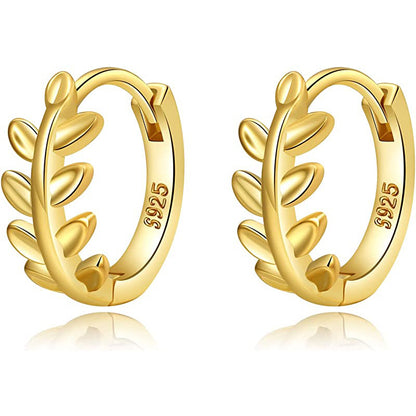 Temperament Leaf Earrings Leaves Ear Clip