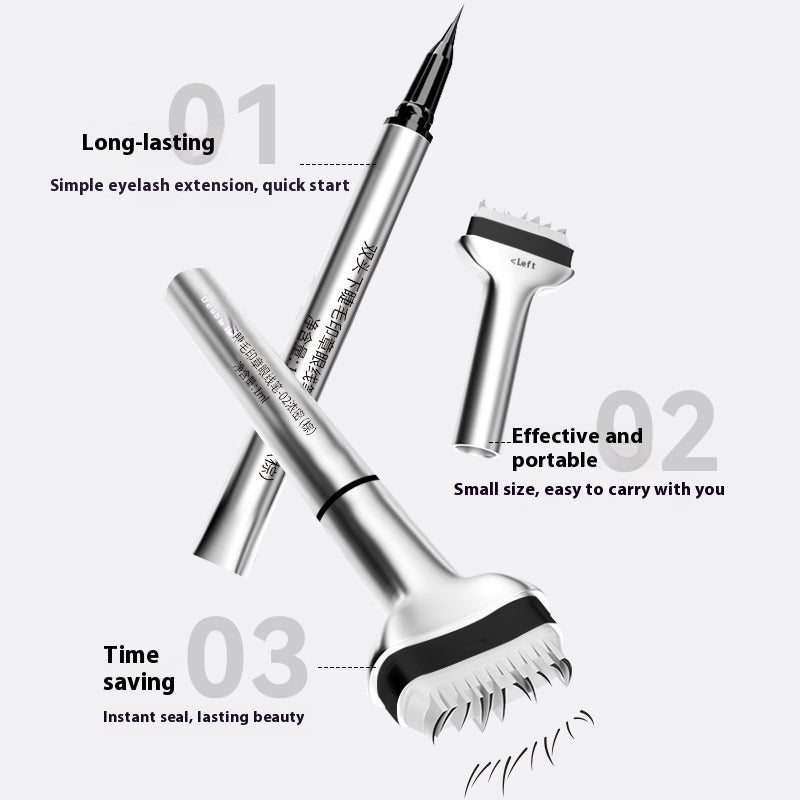 Double-headed Lower Eyelash Seal Eyeliner Quick-drying Not Smudge Durable Waterproof And Sweatproof Eyeliner Two-in-one