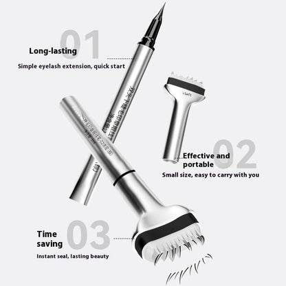 Double-headed Lower Eyelash Seal Eyeliner Quick-drying Not Smudge Durable Waterproof And Sweatproof Eyeliner Two-in-one