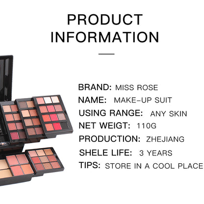 Multicolor Eye Shadow Plate Discoloration Resistant Full Set