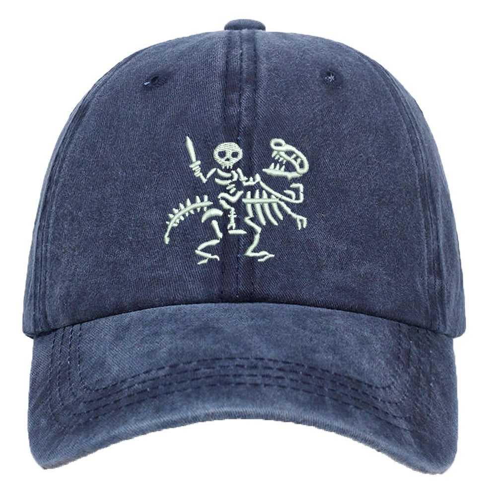 Men's Versatile Knight Dinosaur Embroidered Baseball Cap