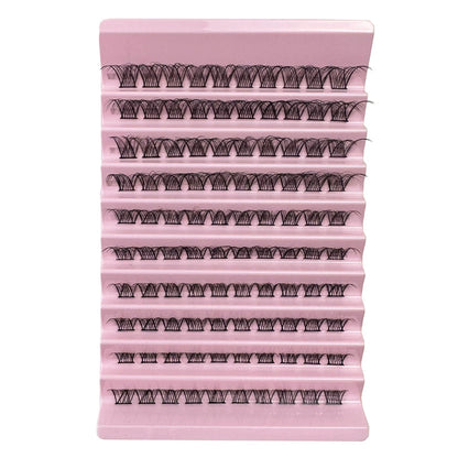 Ten Rows Of Natural Curling Mixed Length DIY Cluster Individual False Eyelash Segment False Eyelashes