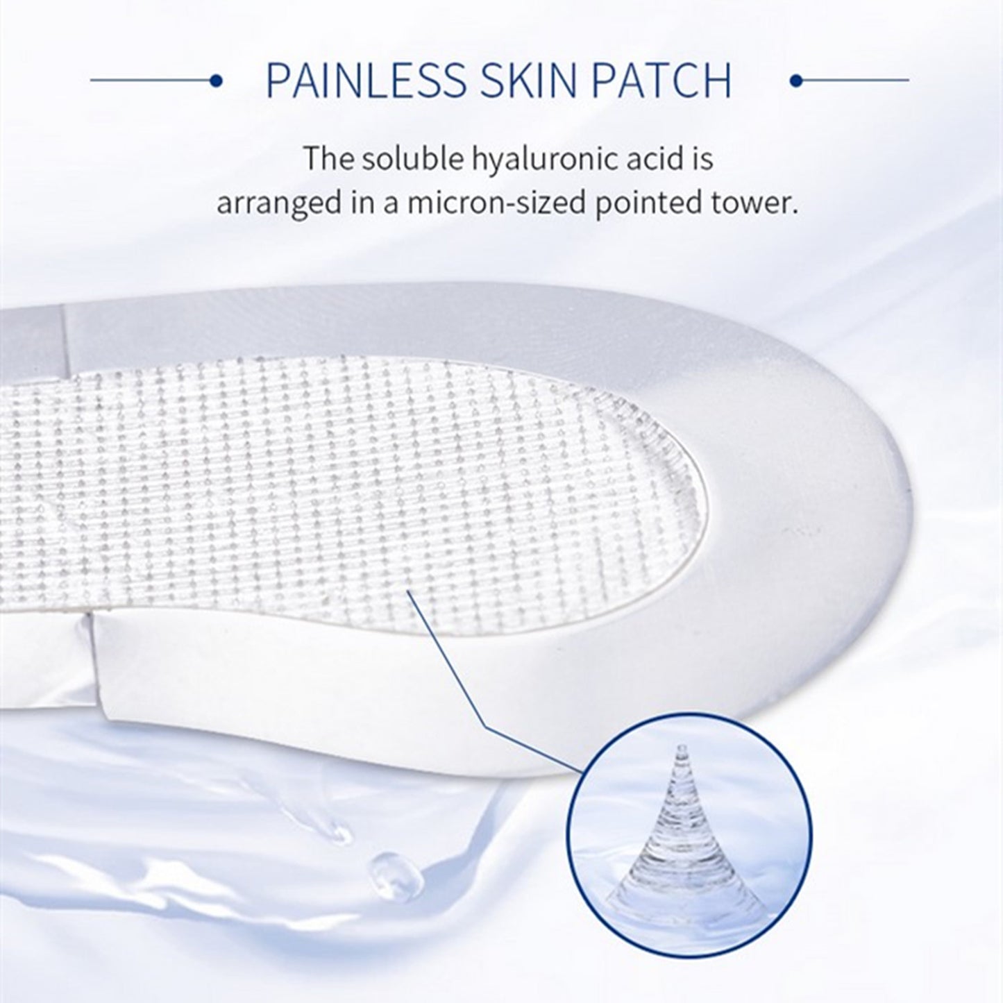 Hyaluronic Acid Line-stretching Micro-needle Eye Patch Lifts And Diminishes Fine